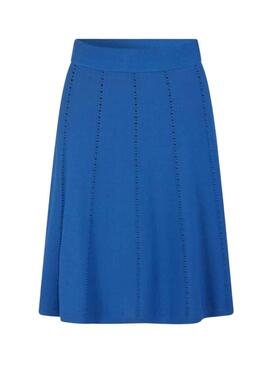 Falda Naf Naf Corta Azul para Mujer