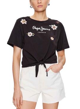 Camiseta Pepe Jeans Odessa Negro para Mujer