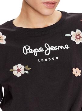 Camiseta Pepe Jeans Odessa Negro para Mujer