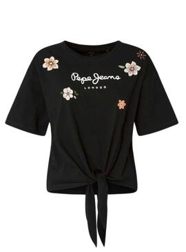 Camiseta Pepe Jeans Odessa Negro para Mujer