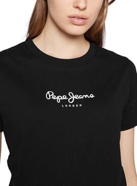 Camiseta Pepe Jeans Wendy Negro para Mujer