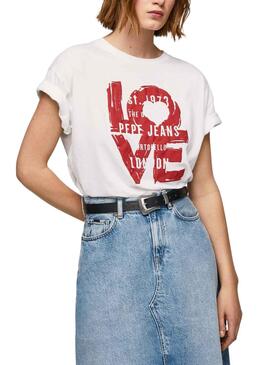 Camiseta Pepe Jeans Nicoletta Blanco para Mujer