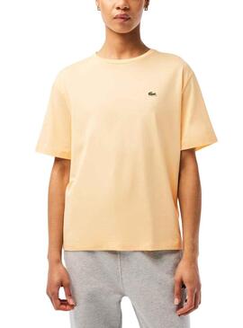 Camiseta Lacoste TF5441 Amarillo para Mujer