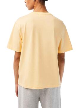 Camiseta Lacoste TF5441 Amarillo para Mujer