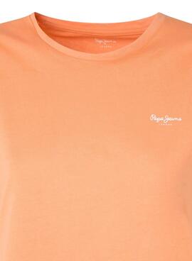 Camiseta Pepe Jeans Bloom Coral para Mujer