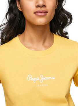 Camiseta Pepe Jeans Wendy Amarillo para Mujer