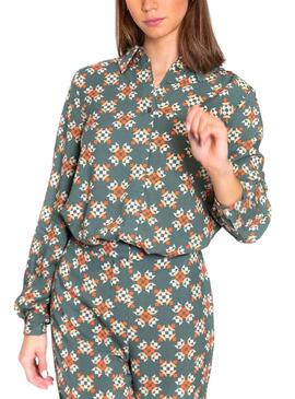 Camisa Vila Zugi Verde Para Mujer