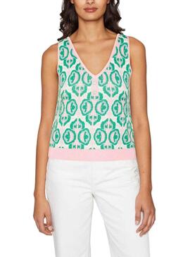 Top Naf Naf Punto Verde para Mujer