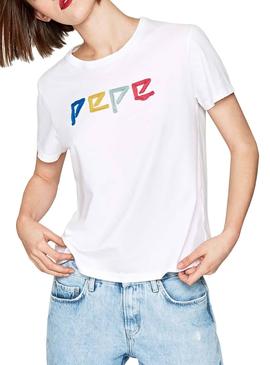 Camiseta Pepe Jeans Elia Blanco Mujer