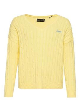 Jersey Superdry Vintage Amarillo para Mujer