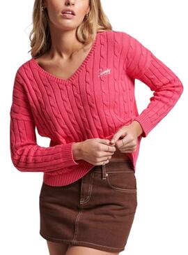 Jersey Superdry Vintage Rosa para Mujer