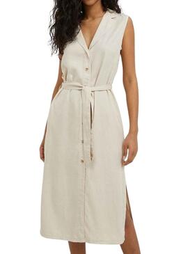 Vestido Pepe Jeans Maggie Beige para Mujer