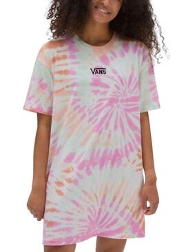 Vestido Camiseta Vans Resort Wash Center Vee Mujer