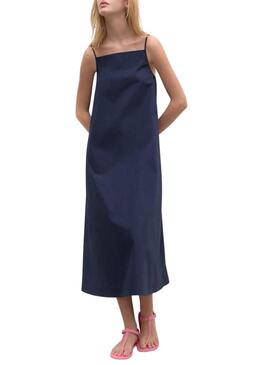 Vestido Ecoalf Perla Azul Marino para Mujer