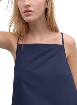 Vestido Ecoalf Perla Azul Marino para Mujer