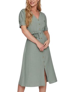 Vestido Vila Prisilla Verde para Mujer