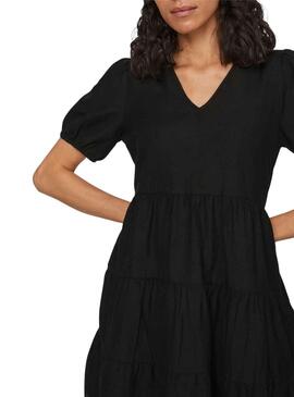 Vestido Vila Prisilla Negro para Mujer