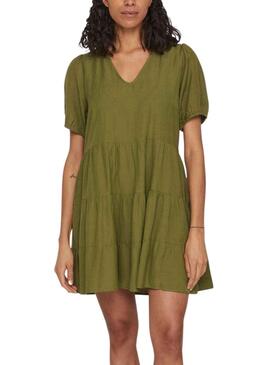 Vestido Vila Prisilla Verde para Mujer