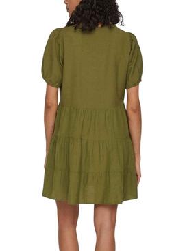 Vestido Vila Prisilla Verde para Mujer