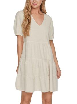 Vestido Vila Prisilla Beige para Mujer