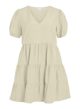 Vestido Vila Prisilla Beige para Mujer