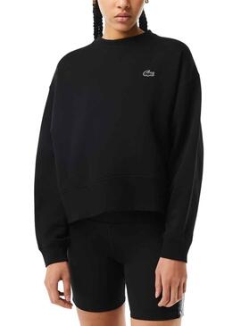 Sudadera Lacoste Style Negro para Mujer