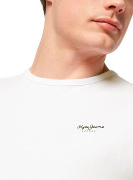 Camiseta Pepe Jeans Jack Beige para Hombre