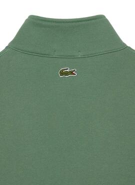 Sudadera Lacoste Half Zip Verde para Hombre Mujer