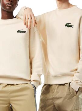 Sudadera Lacoste Classic Fit Blanco Hueso Hombre