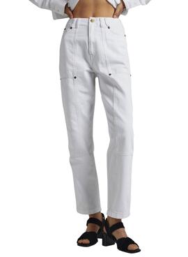 Pantalón Vaquero Pepe Jeans Willow Blanco Mujer