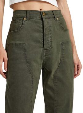 Pantalón Pepe Jeans Celyn Work Verde para Mujer