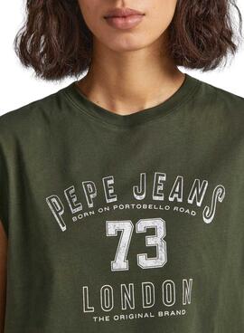 Camiseta Pepe Jeans Amber Verde para Mujer