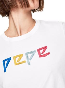 Camiseta Pepe Jeans Elia Blanco Mujer