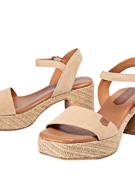 Sandalias Popa Beliche Beige para Mujer