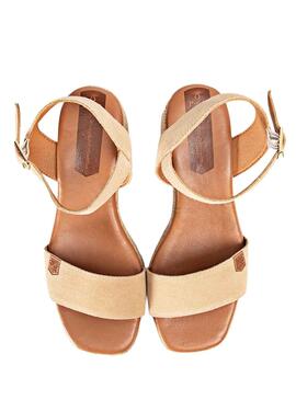 Sandalias Popa Beliche Beige para Mujer