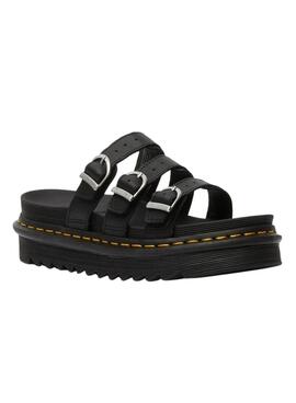 Sandalias Dr Martens Blaire Slide Negro para Mujer