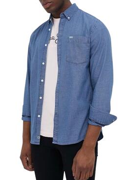 Camisa Pepe Jeans Cranmore Azul para Hombre