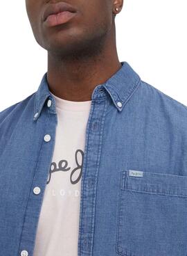 Camisa Pepe Jeans Cranmore Azul para Hombre