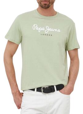 Camiseta Pepe Jeans Eggo Verde Claro para Hombre