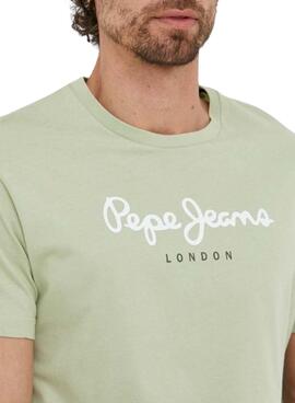 Camiseta Pepe Jeans Eggo Verde Claro para Hombre