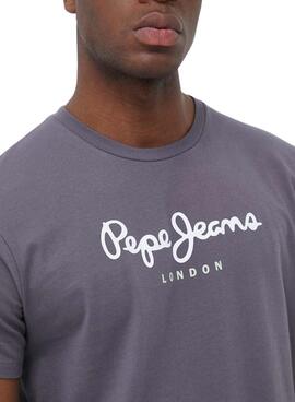 Camiseta Pepe Jeans Eggo Gris para Hombre