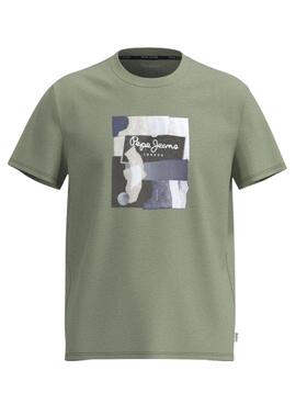 Camiseta Pepe Jeans Oldwide Verde para Hombre