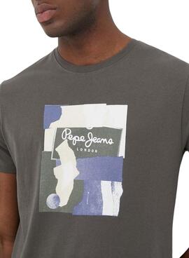 Camiseta Pepe Jeans Oldwide Gris para Hombre