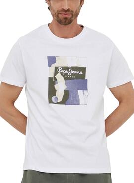 Camiseta Pepe Jeans Oldwide Blanco para Hombre