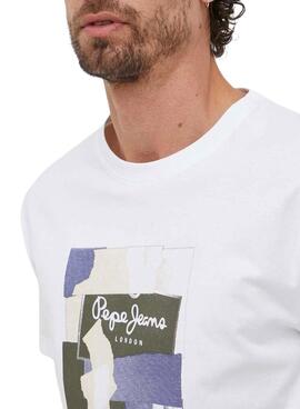 Camiseta Pepe Jeans Oldwide Blanco para Hombre