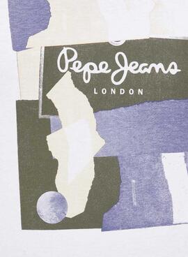 Camiseta Pepe Jeans Oldwide Blanco para Hombre