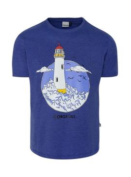 Camiseta Gorgeous Lighthouse Azul Hombre