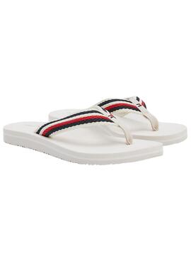 Chanclas Tommy Hilfiger Comfort Blanco para Mujer