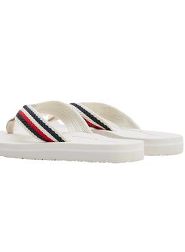 Chanclas Tommy Hilfiger Comfort Blanco para Mujer