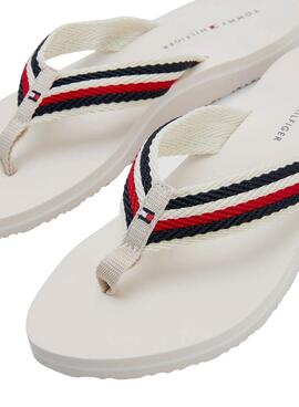 Chanclas Tommy Hilfiger Comfort Blanco para Mujer